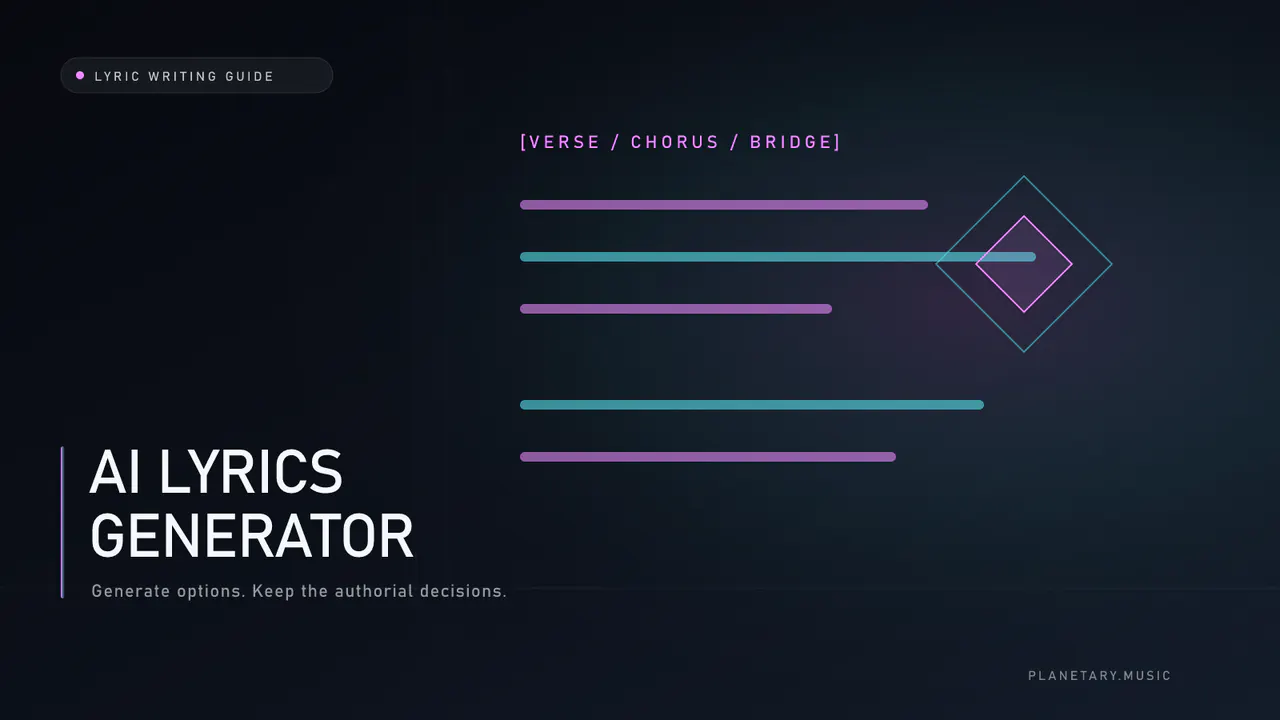 AI Lyrics Generator Guide: From Blank Page to Singable Draft