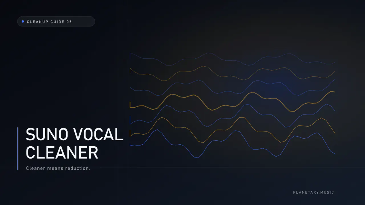 Suno vocal cleaner: what artifact reduction actually does