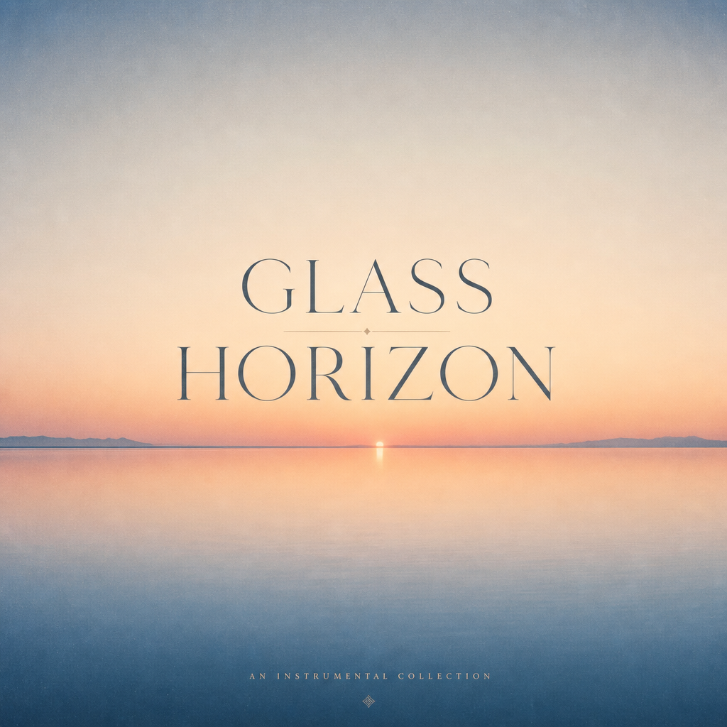 Premium cover — Minimal serif title — a calm mirror sea at dawn under a soft gradient sky.